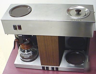 Bunn vps pourover commercial coffee brewer woodgrain