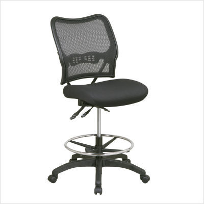 Deluxe ergonomic drafting chair air grid back mesh seat
