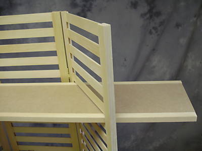 Display shelf, portable with (3) shelves
