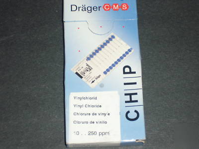Drager cms chip vinyl chloride 10-,250 ppm ( 10 tests)