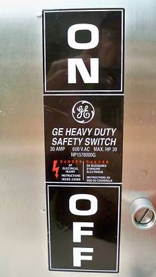 Ge stainless 30 amp disconnect safety switch THN3361SS