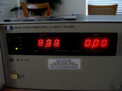 Hp - agilent 6034A 60V/10A, 200 w system power supply