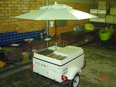 Ice cream tow cart