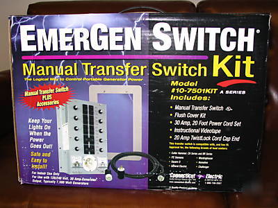 New emergen generator transfer switch kit 10 circuit