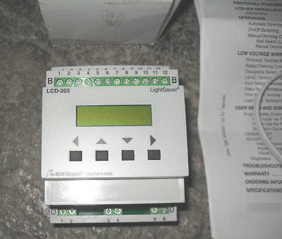 New watt stopper lightsaver lcd-203 dimming controller 