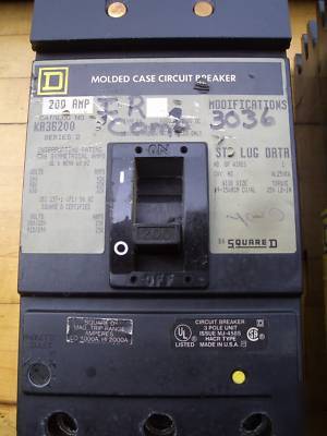 Square d circuit breakers (350 a, 225 a, 200A, 20 a)