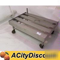 Used commercial mobile s/s dunnage rack equipment stand