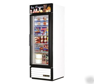 New true 23 cf glass door commercial freezer gdm-23F