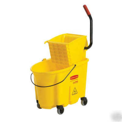 Rubbermaid wavebrake mop bucket w/wringer - 26QT