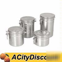 1DZ update 4Â¾ cup storage canisters w/ s/s lids