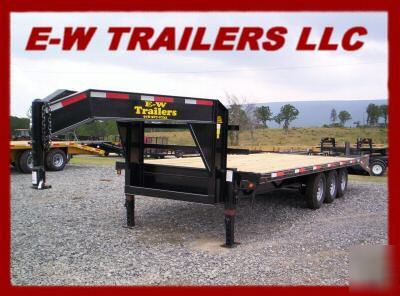 2010 3 axle gooseneck equipment trailer-20' plus 5' hd