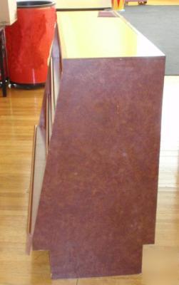 5 ft lighted wood display counter