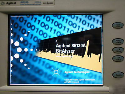 Agilent 86130A error performance analyzer *agilent cal*