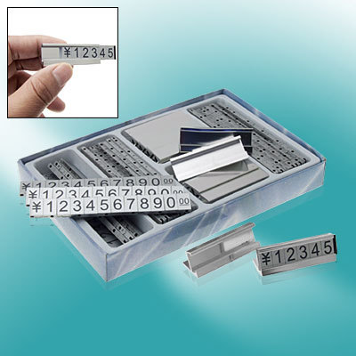 Combined price tag board for retail store white word 