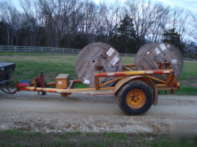 Eaton utility reel trailer, holds 2 reels, great shape 
