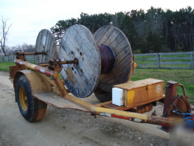 Eaton utility reel trailer, holds 2 reels, great shape 