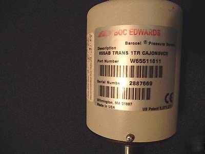 Edwards barocel pressure sensor 655 1 torr W65511611