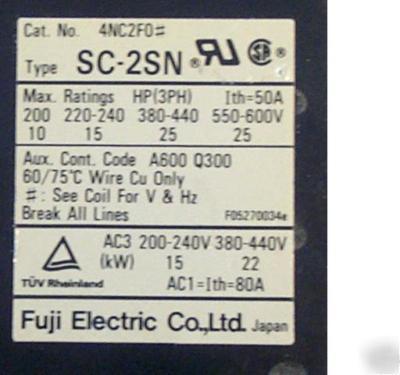 Fuji sc-2SN magnetic contactor