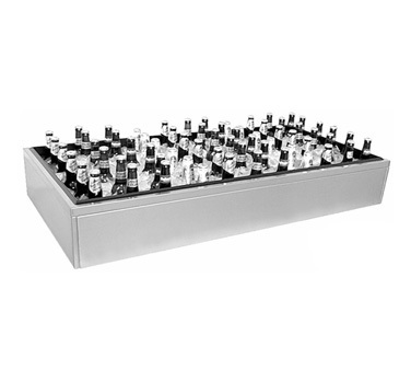 Glasstender beverage display box ice cooled idu-18X96