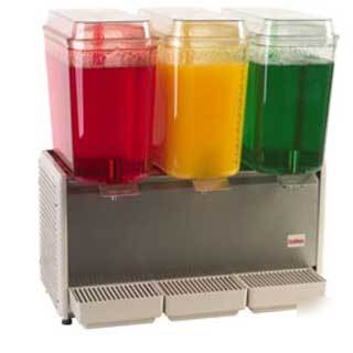 Grindmaster D35-3 beverage dispenser, triple bowl, refr