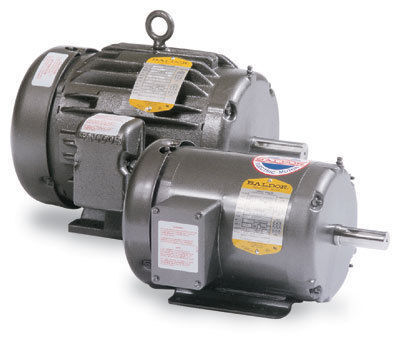 New 5 hp baldor tri-voltage motor 3 phase