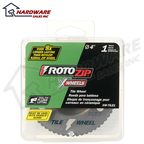 New rotozip xw-TILE1 masonry tile dry diamond x-wheel 