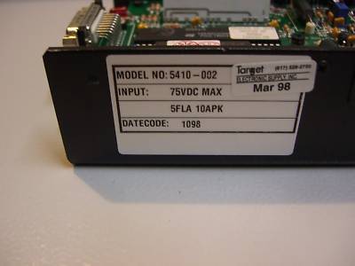 Pacific scientific 5410 motor driver 75 vdc max 5FLA