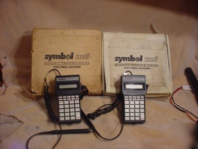 2-symbol msi portable data terminal pdt model 1475 w/bo