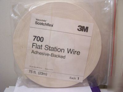 Flat station phone wire 75FT 3M scotchflex 