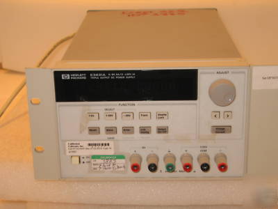 Hp E3631A triple output dc power supply 6V/5A or 25V/1A