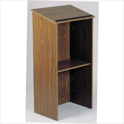 Oklahoma sound full floor lectern #222 finish: mahogany