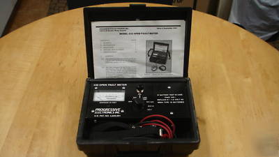 Progressive electronics model 230 open fault meter used