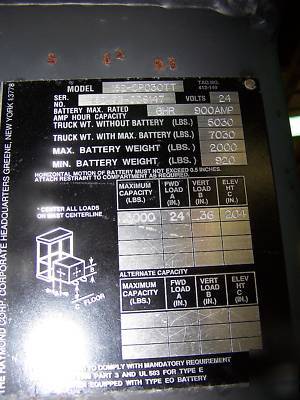 Raymond order picker 152-OPC30TT