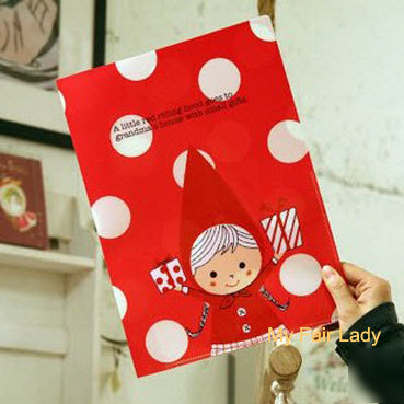 Shinzi katoh plastic folder a little red hood gift A4
