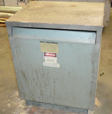 Sq d 112.5 kva transformer, 3 phase, hi 480/lo 480Y-277