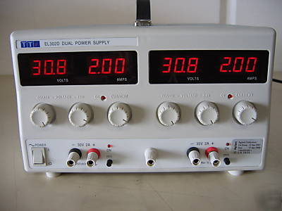 Tti EL302D / bk 1760A triple output power supply 30 vdc