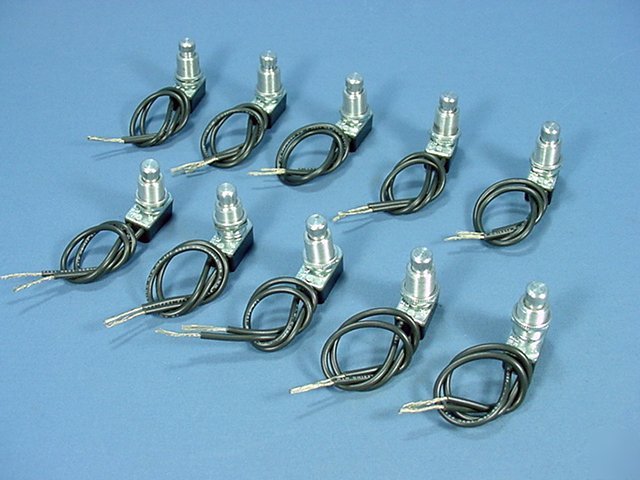 10 leviton push button door momentory switches n/o 3A