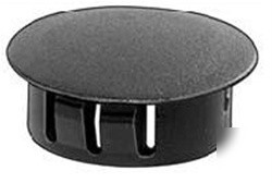 100 black nylon finish-ing locking hole access plug 3/4