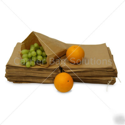 1000X brown kraft paper bags - 12.5