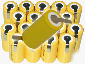 12 nicd sub c 2200MAH batteries for powertools with tab