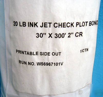 20-lb checkplot bond printing paper - 30