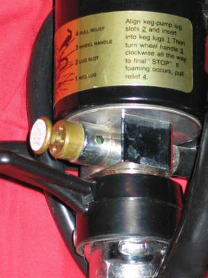 Beer palm pump beer tap with beertap 3' dispense hose