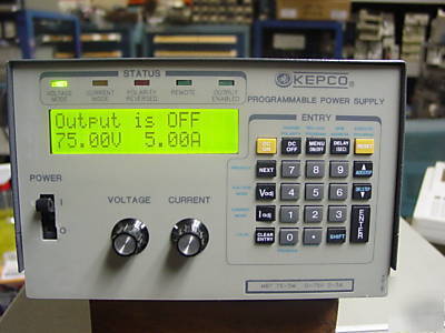 Kepco mbt 75-5M programmable power supply 75VOLTS-5AMPS