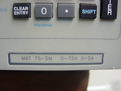 Kepco mbt 75-5M programmable power supply 75VOLTS-5AMPS