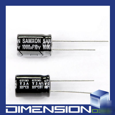 Samxon gt 10V 1000UF electrolytic D10X16 capacitor X8