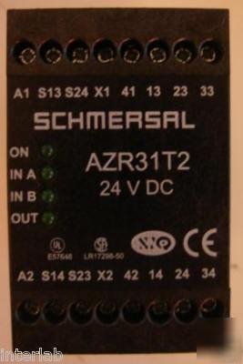 Schmersal safety relay 24 vdc AZR31T2