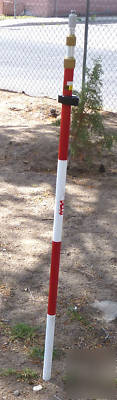 Seco adj. 3-section 5.2 to 11.8 ft. prism pole