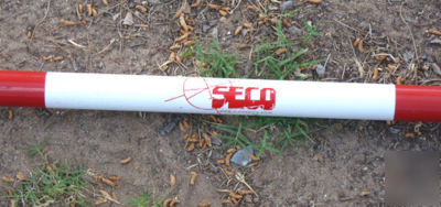 Seco adj. 3-section 5.2 to 11.8 ft. prism pole