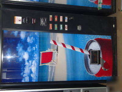 Vending machines lot of 8 soda, sandwiches,coffee 