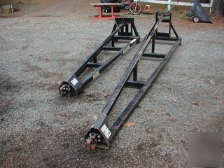 Truss boom telehandler forklift reachlift forks